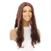 22" Princess Silk Top Wig Auburn Wavy