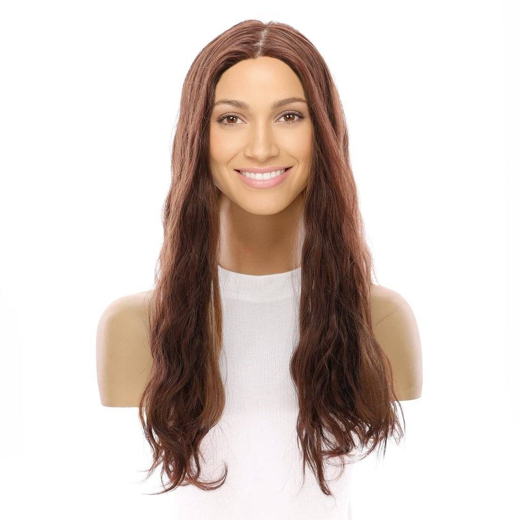 22" Princess Silk Top Wig Auburn Wavy