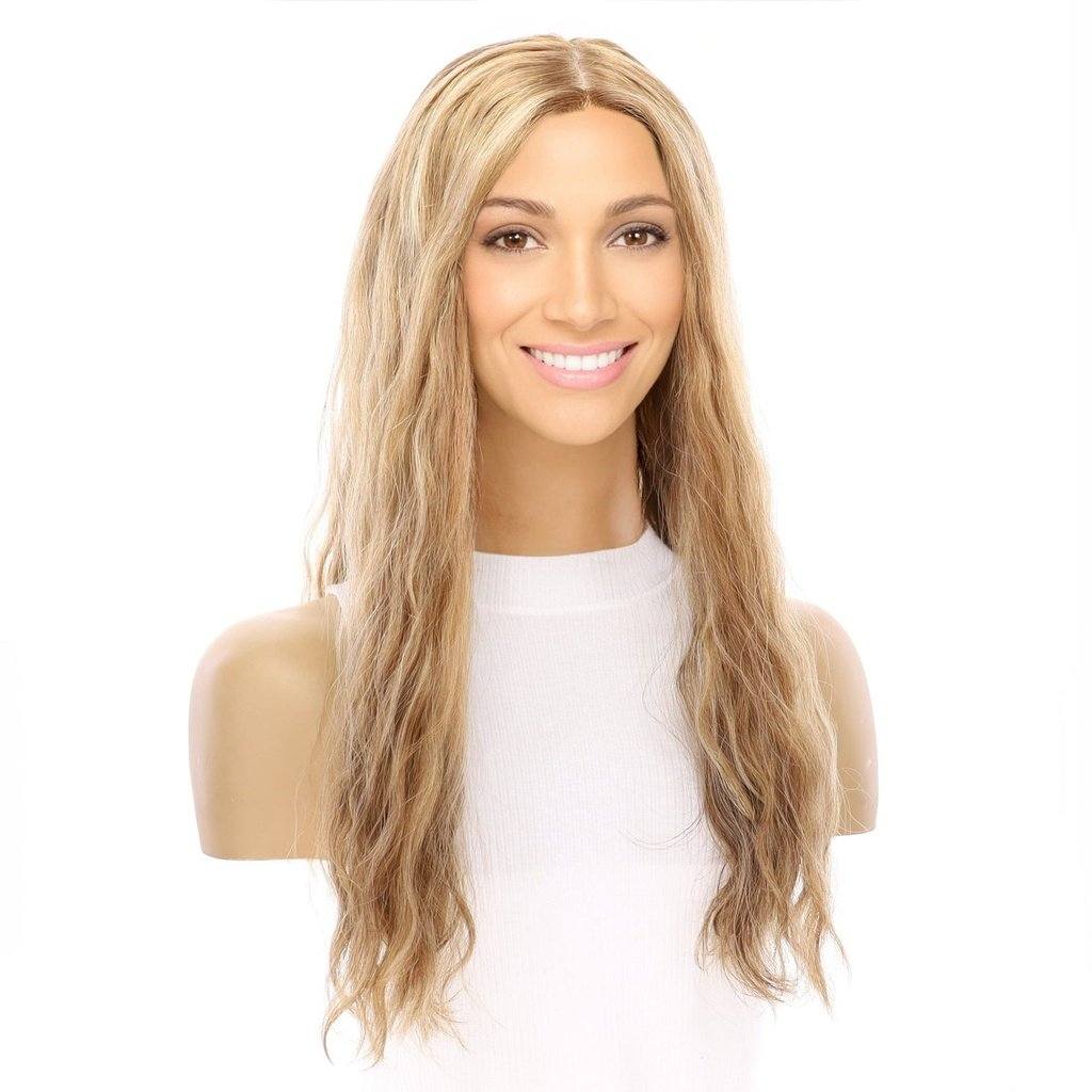 22" Princess Silk Top Wig Medium Blonde Wavy
