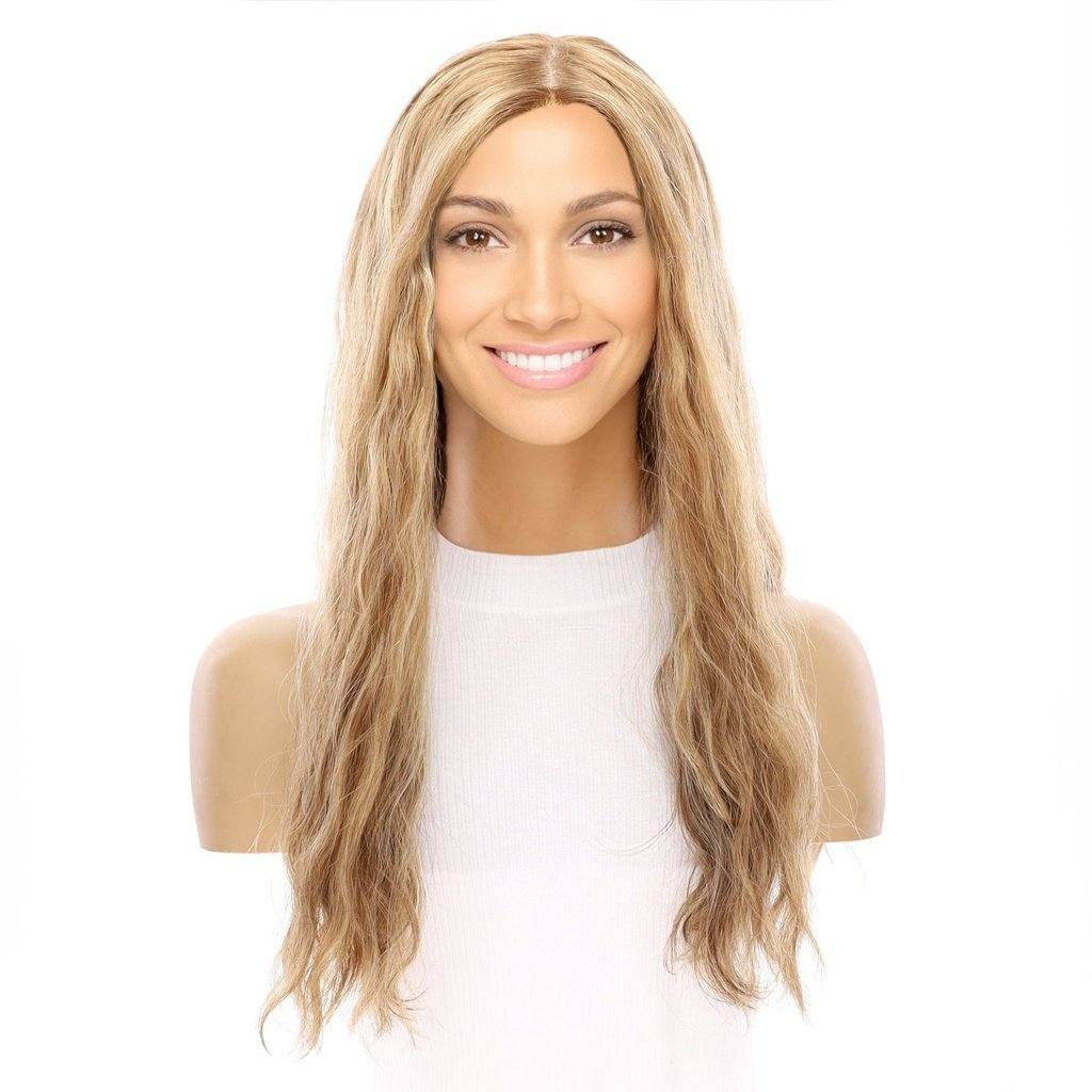 22" Princess Silk Top Wig Medium Blonde Wavy