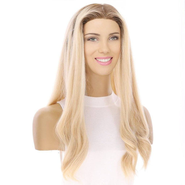 22" Princess Silk Top Wig Beige Blonde