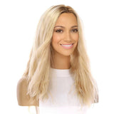 22" Reese Silk Top Wig Beige Blonde Wavy