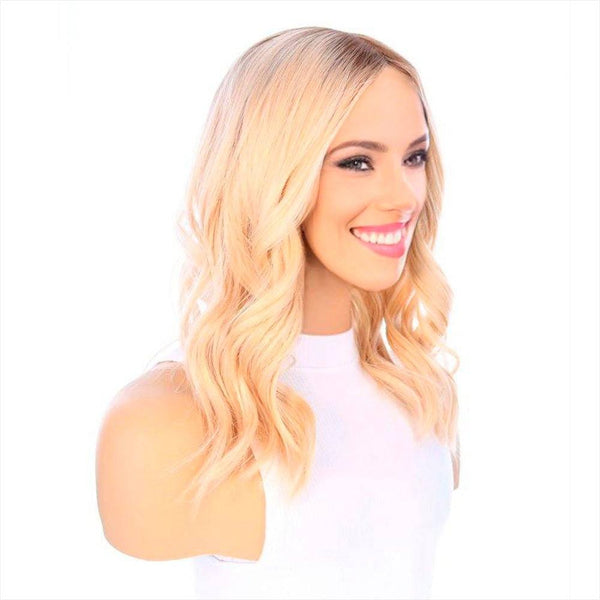 18" Princess Silk Top Wig Beige Blonde