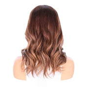 18" Princess Silk Top Wig Medium Brown Balayage