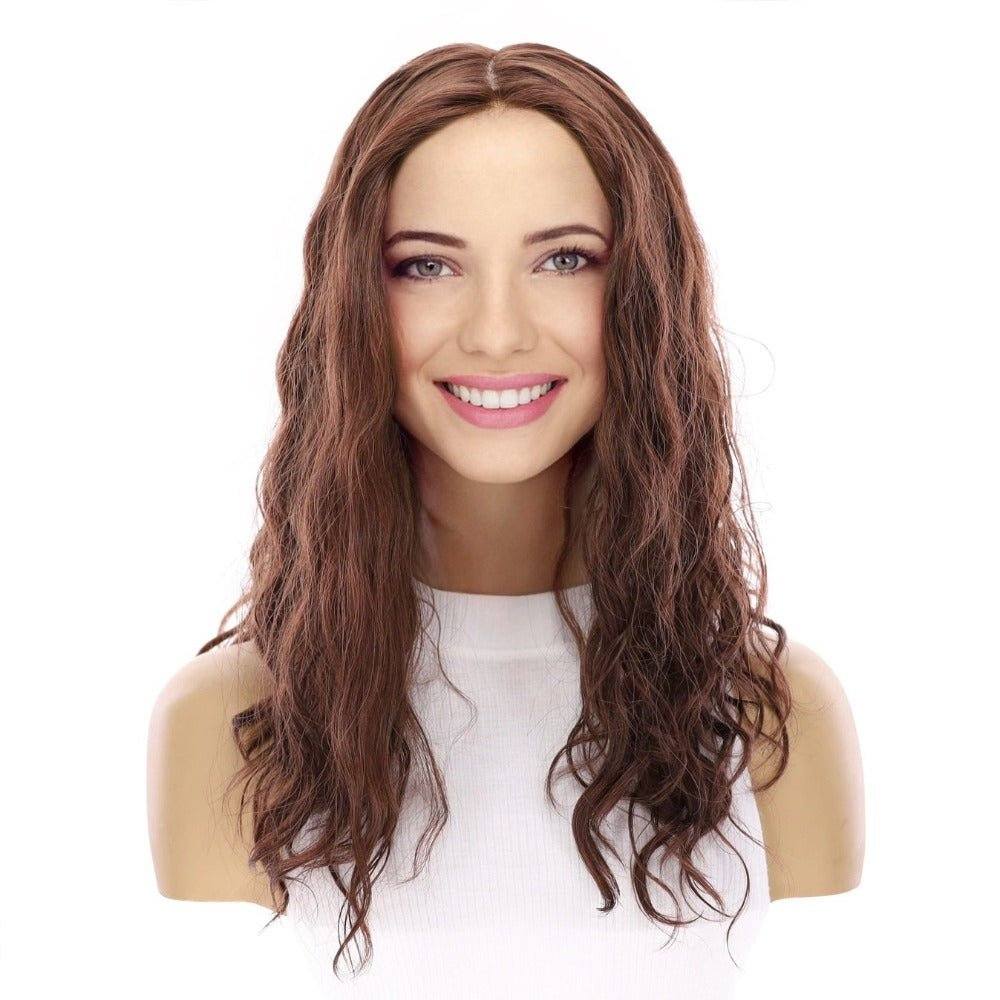 22" Reese Silk Top Wig Auburn Wavy