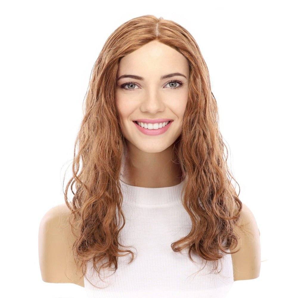 22" Reese Silk Top Wig Copper Wavy