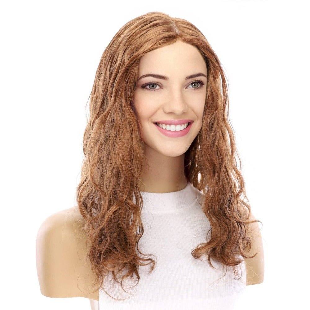 22" Reese Silk Top Wig Copper Wavy