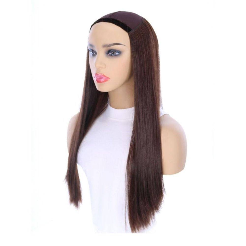 24" HatFall Wig Dark Brown