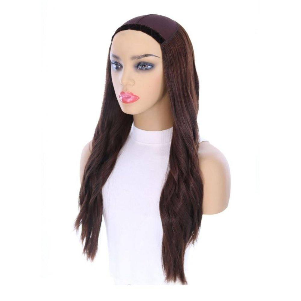 24" HatFall Wig Dark Brown