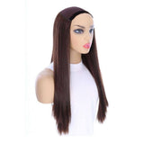 24" HatFall Wig Dark Brown