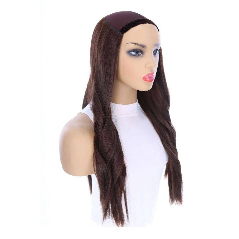 24" HatFall Wig Dark Brown