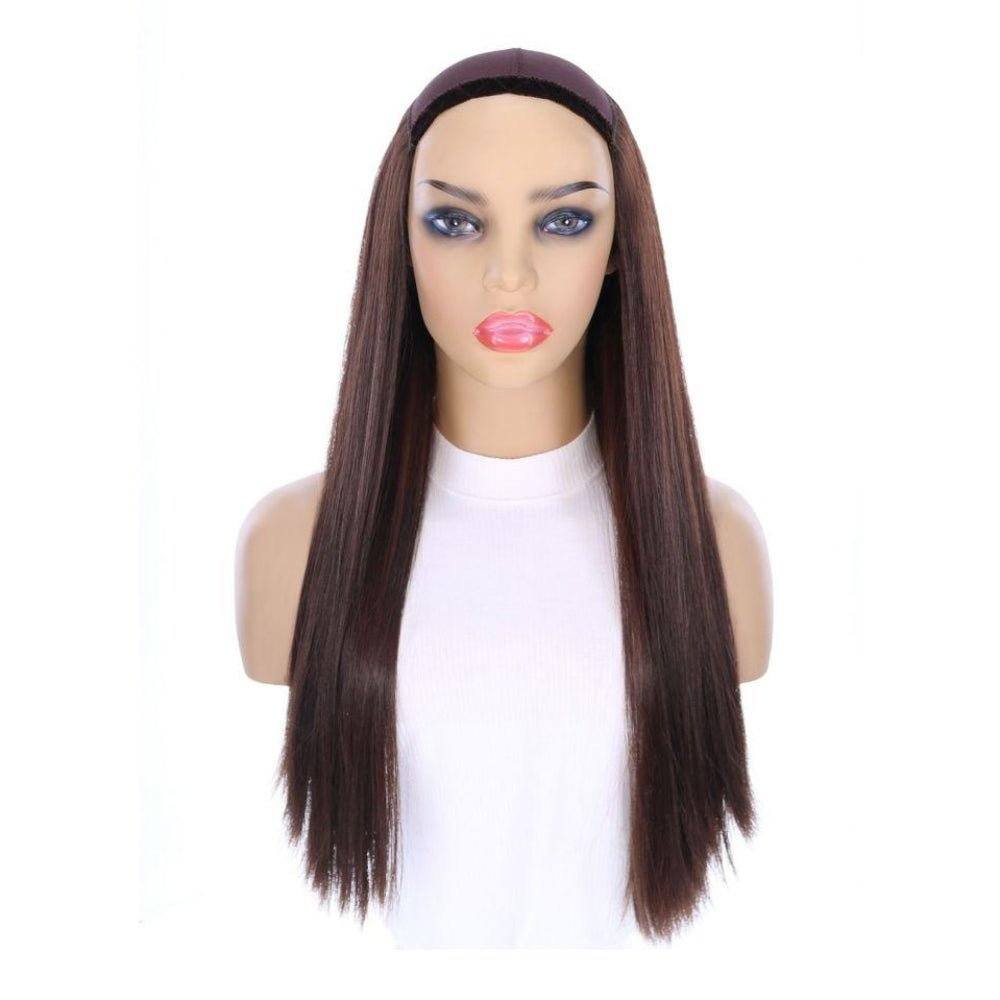 24" HatFall Wig Dark Brown