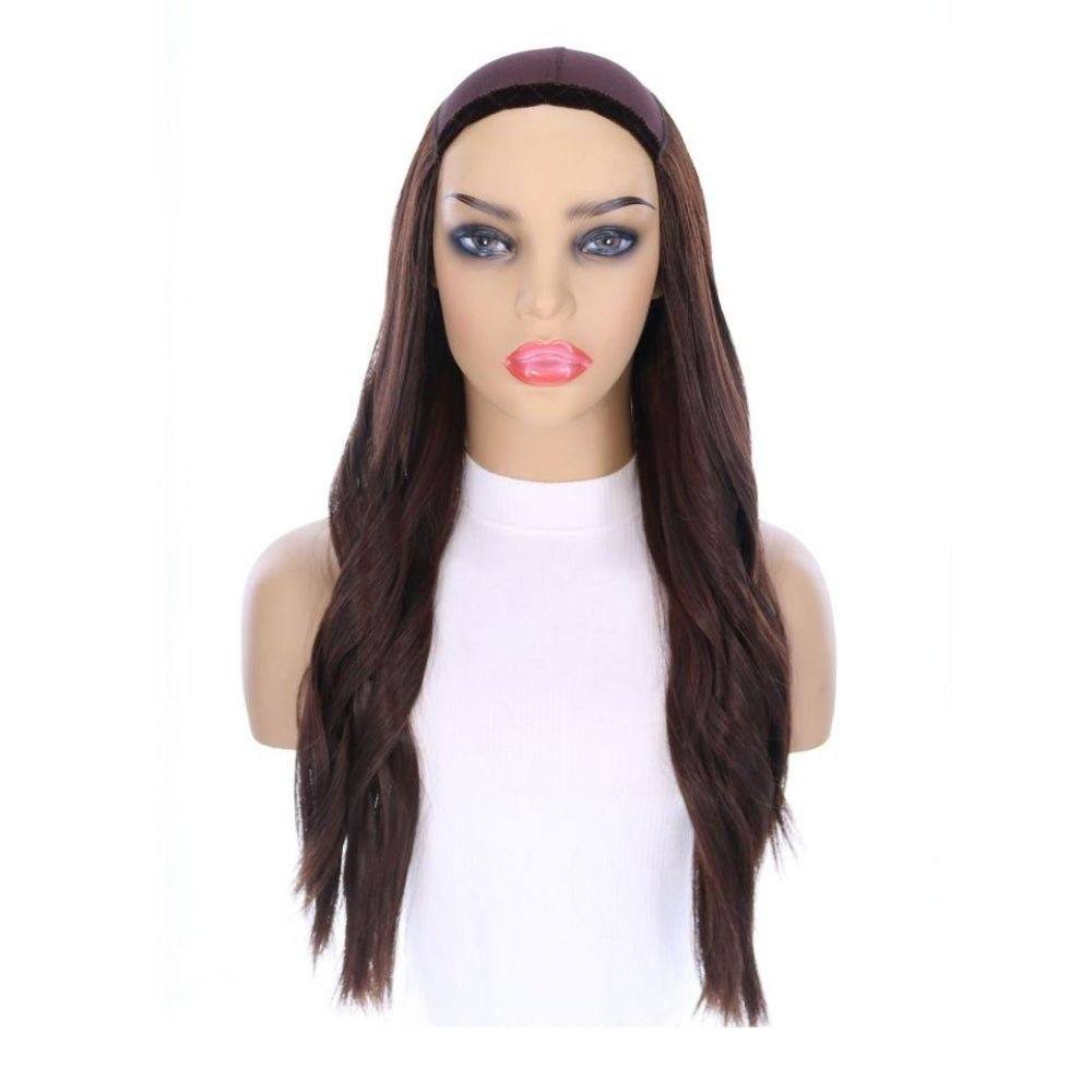 24" HatFall Wig Dark Brown