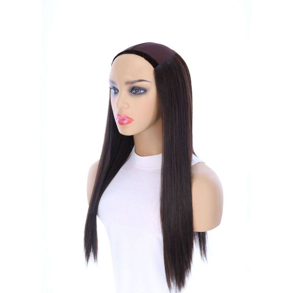 24" HatFall Wig Natural Black