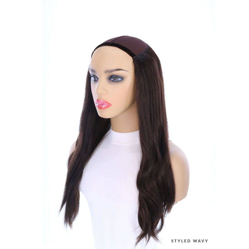24" HatFall Wig Natural Black