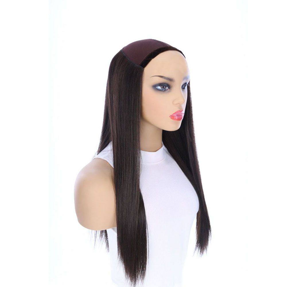 24" HatFall Wig Natural Black