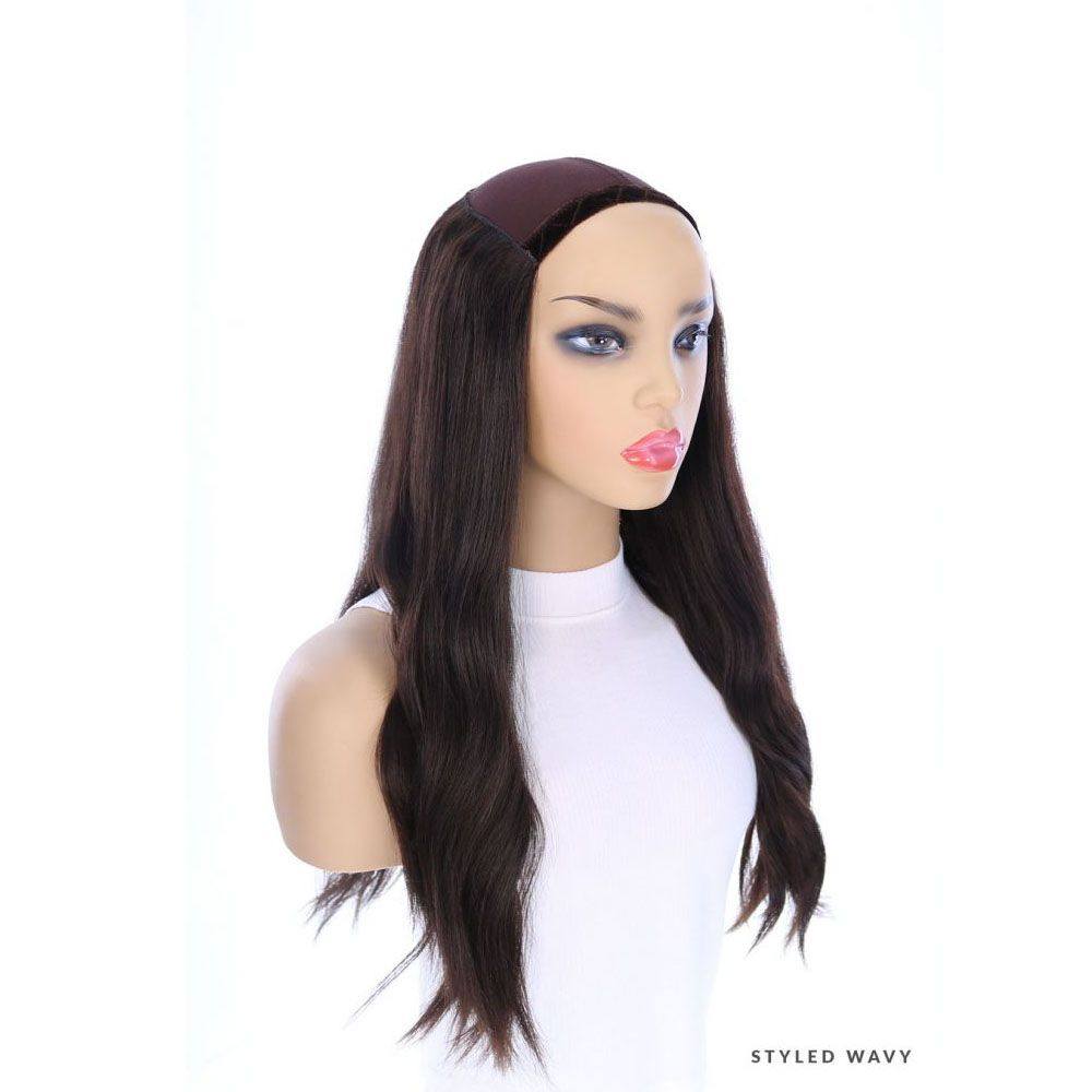 24" HatFall Wig Natural Black