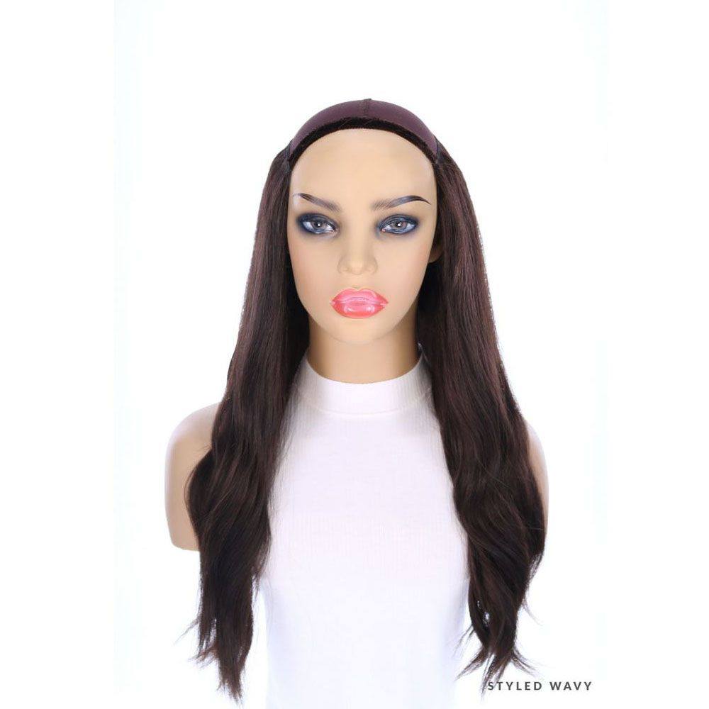 24" HatFall Wig Natural Black