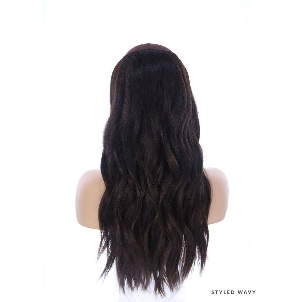 24" HatFall Wig Soft Black