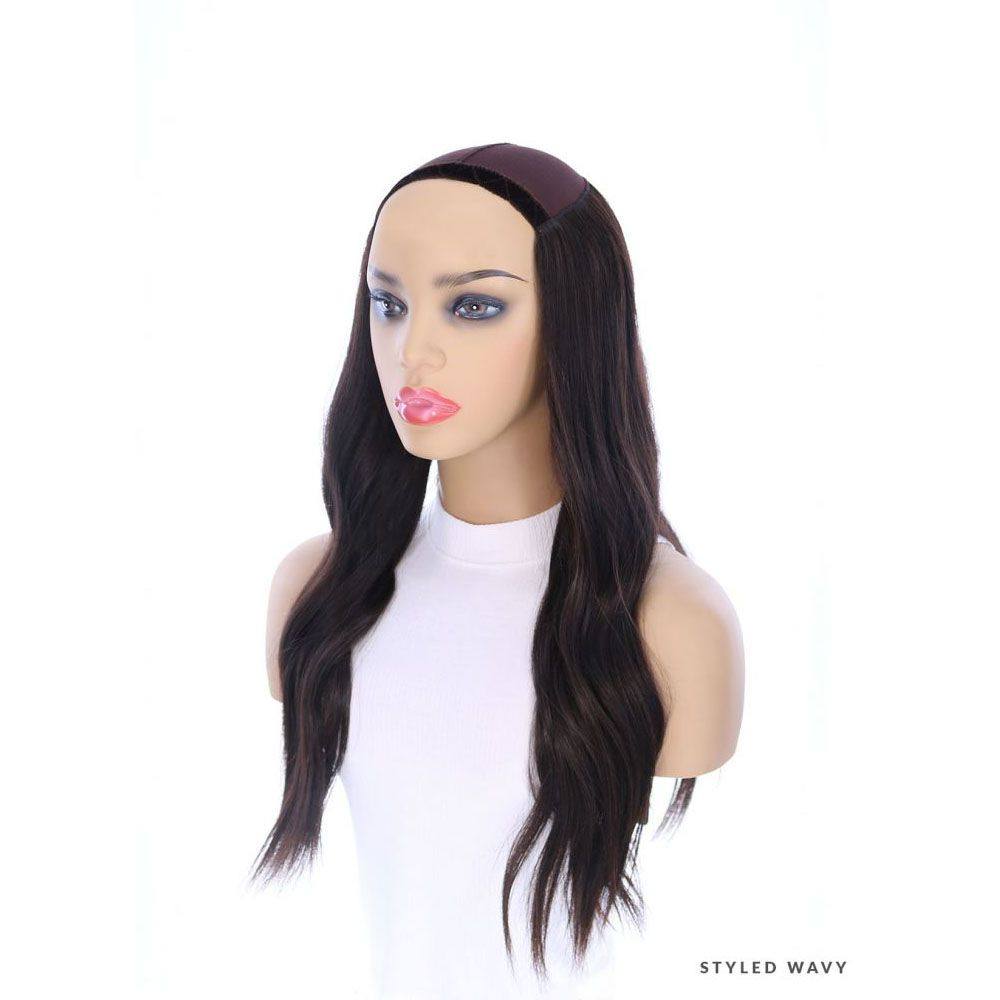 24" HatFall Wig Soft Black