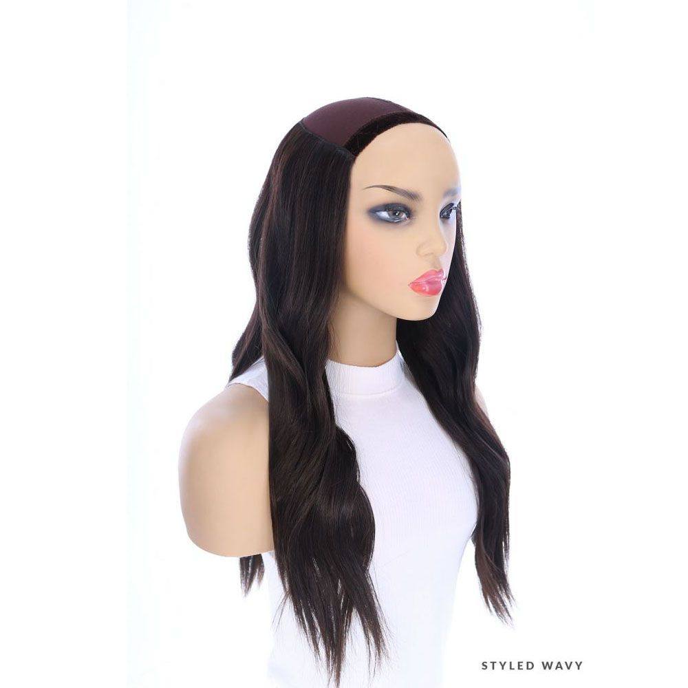 24" HatFall Wig Soft Black
