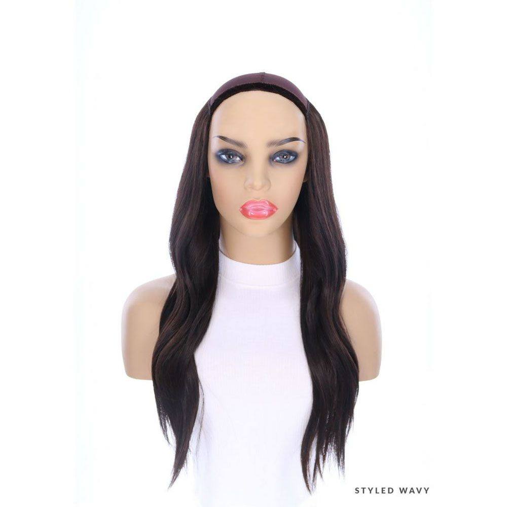 24" HatFall Wig Soft Black