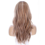 22" Ponytail Silk Part Wig Medium Blonde w/ Partial Rooting