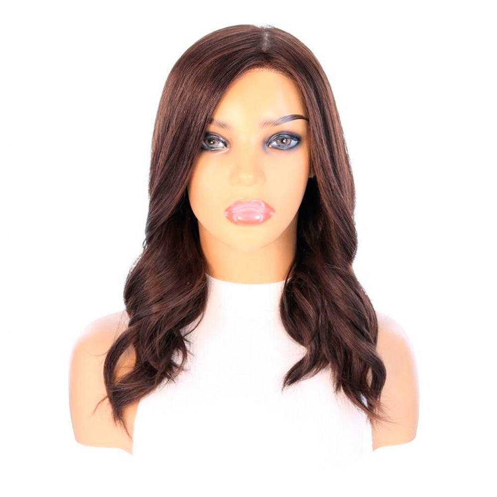 18" Princess Silk Top Wig Dark Brown