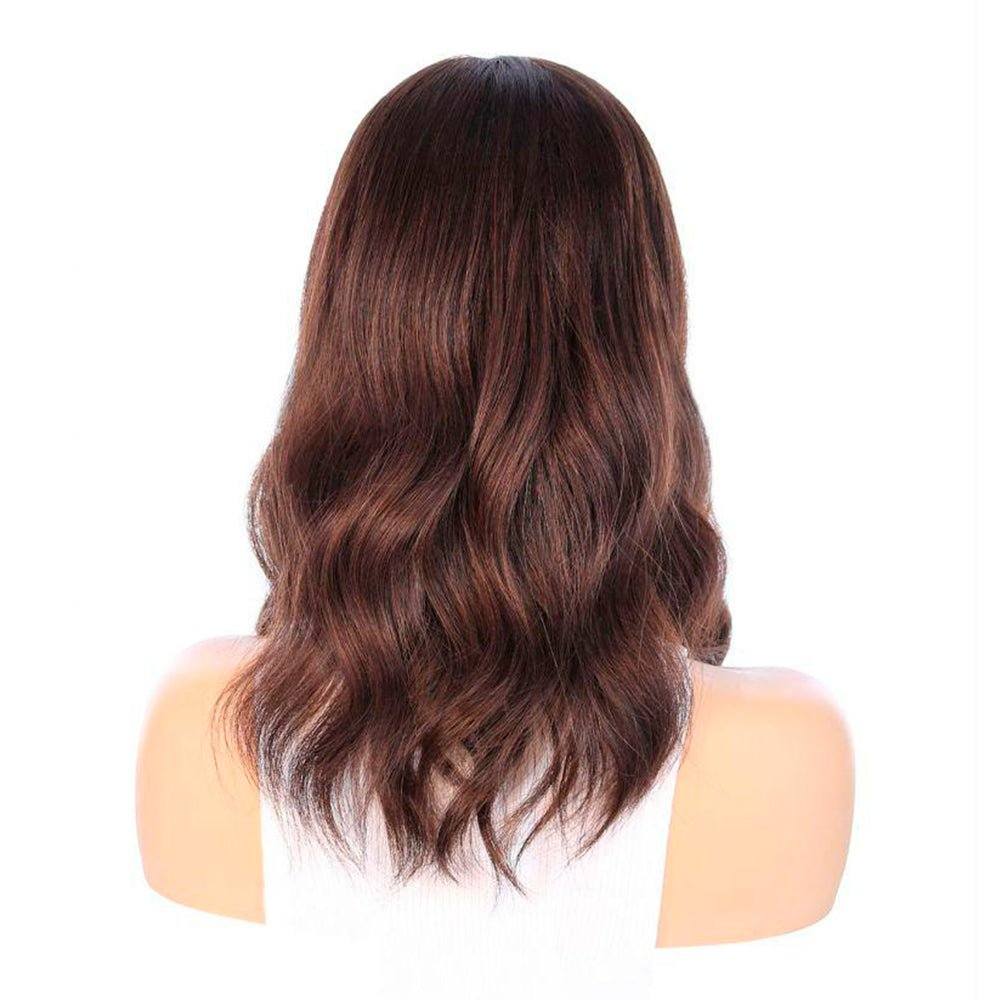 18" Princess Silk Top Wig Dark Brown