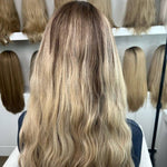 24" Divine Lace Top Wig Platinum Blonde With Reverse Balayage Color
