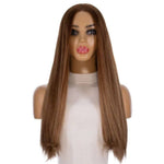 24" Divine Lace Top Wig Light Brown Babylight w/ Rooting