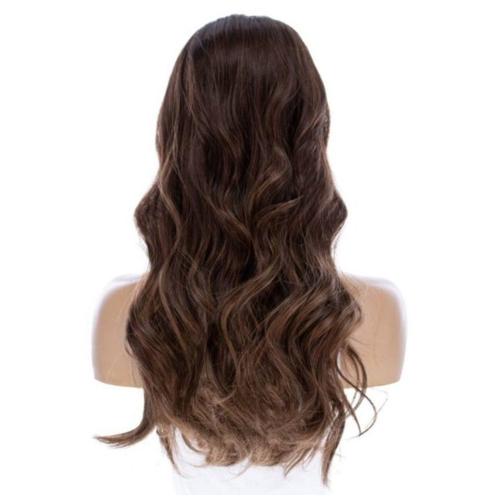 24" Divine Lace Top Wig Medium Brown Balayage