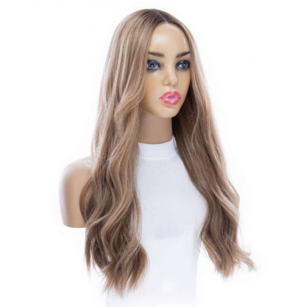 24" Divine Lace Top Wig Medium Blonde w/ Rooting