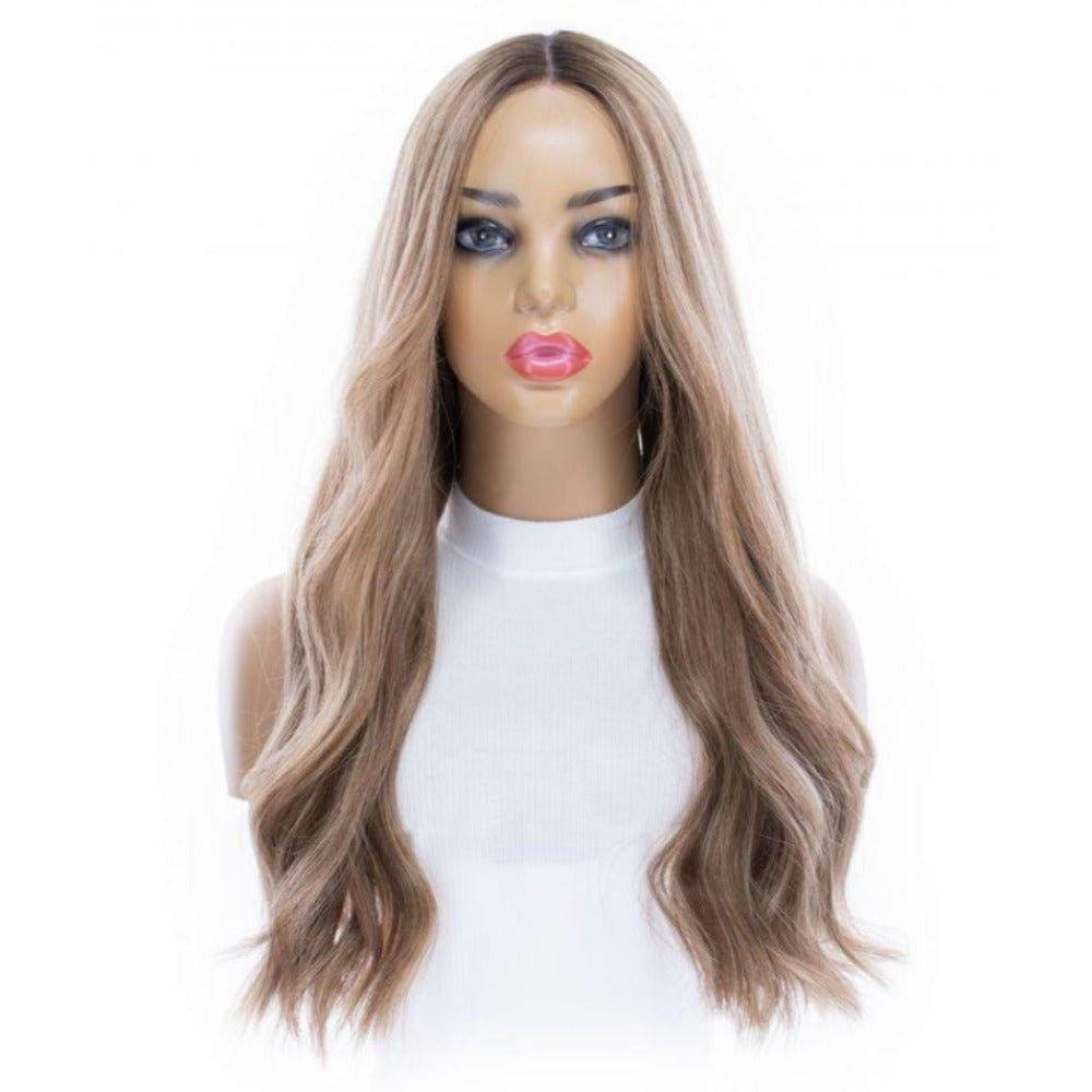24" Divine Lace Top Wig Medium Blonde w/ Rooting