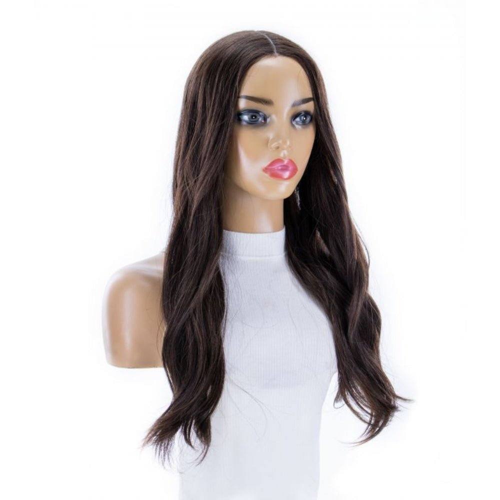 24" Divine Lace Top Topper Dark Brown