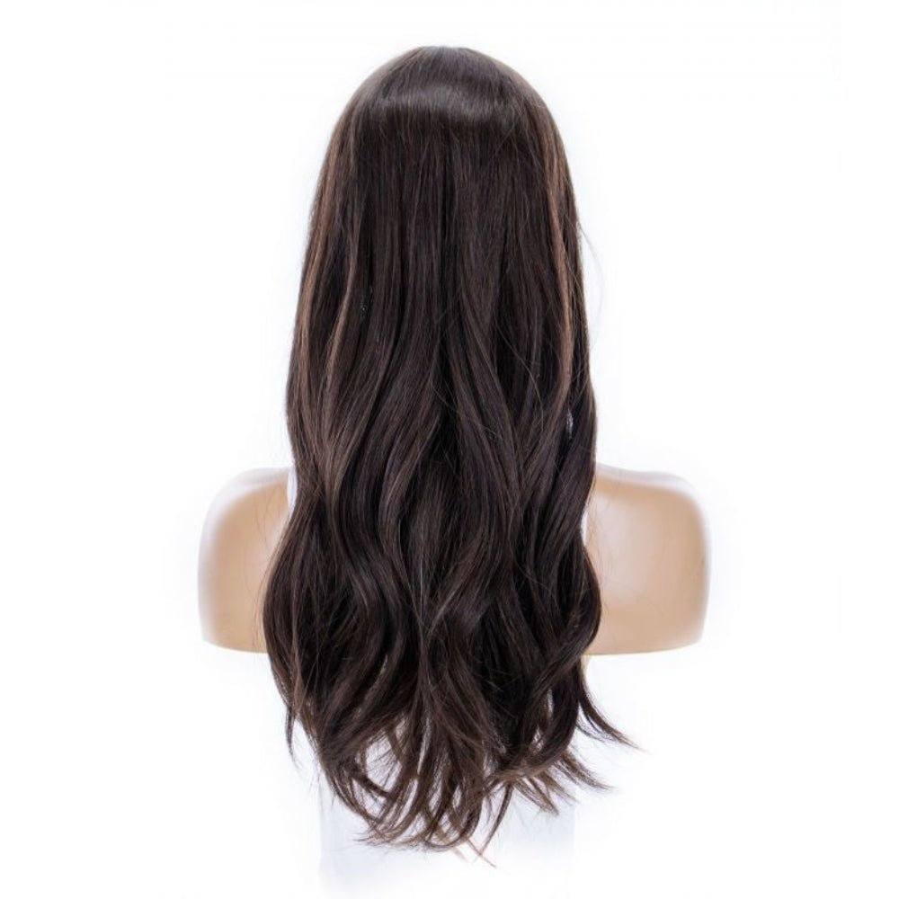 24" Divine Lace Top Topper Dark Brown