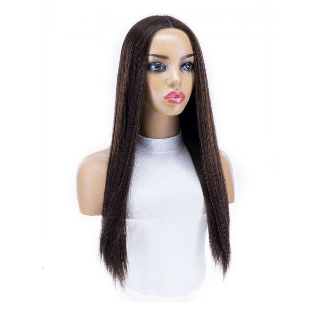 24" Divine Lace Top Topper Dark Brown