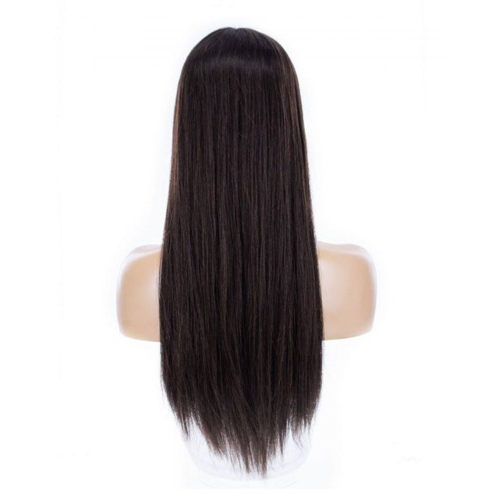 24" Divine Lace Top Topper Dark Brown