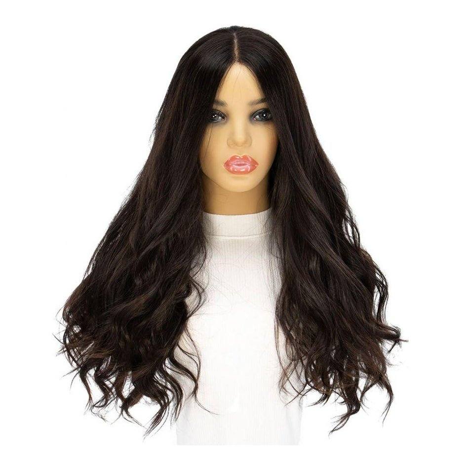 24" Secret Lace Top Wig #1B Black