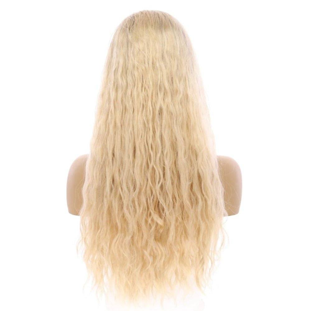 24" 3/4 Bandfall Wig Platinum Blonde Wavy