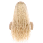 24" 3/4 Bandfall Wig Platinum Blonde Wavy