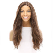 24" Gisele Silk Top Wig Medium Brown Babylight Wavy