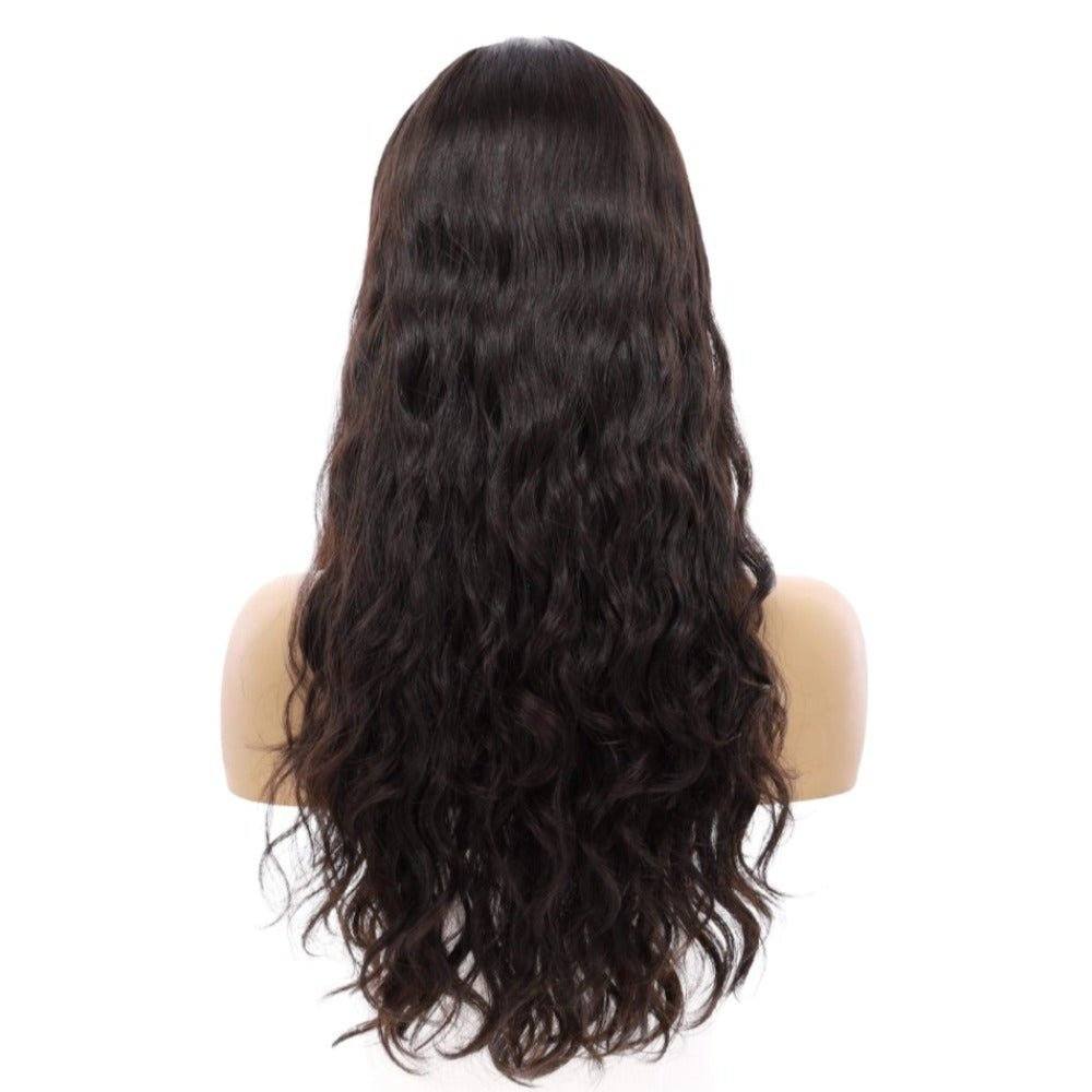 24" Gisele Silk Top Wig Natural Black Wavy