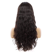 24" Gisele Silk Top Wig Natural Black Wavy