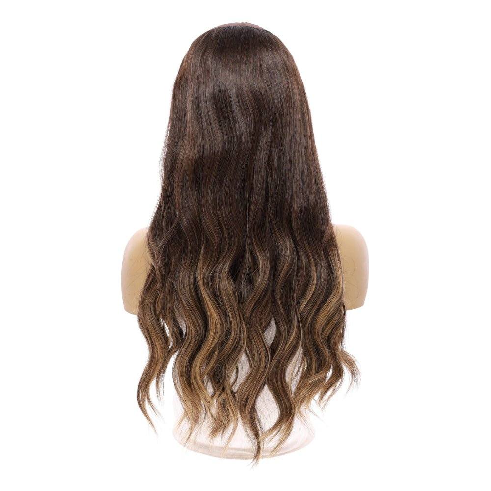 24" HatFall Wig Dark Brown Balayage