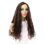 24" Luxe Silk Top Wig #4 Dark Brown Wavy