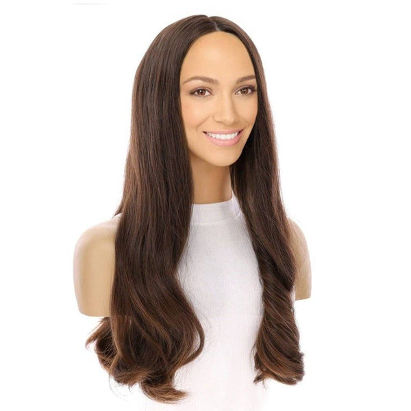 24" Luxe Silk Top Wig #6 Medium Brown