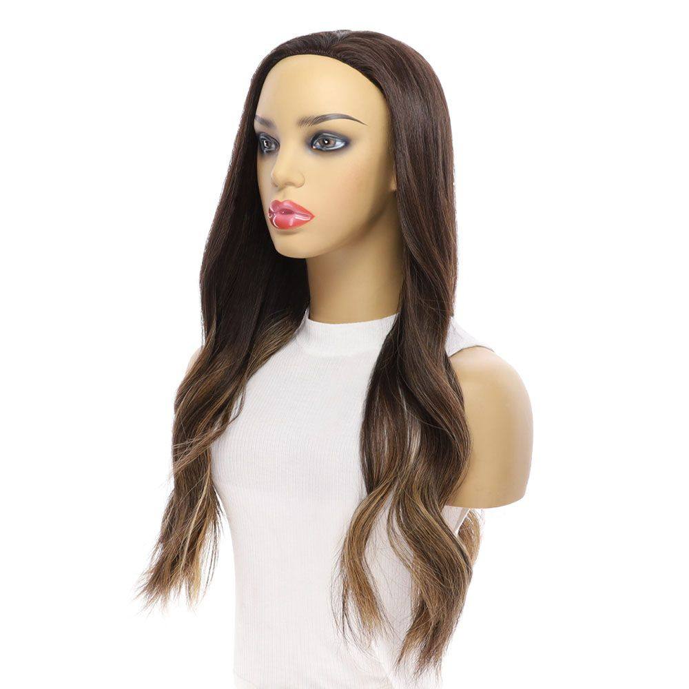 24" 3/4 Bandfall Wig Dark Brown Balayage