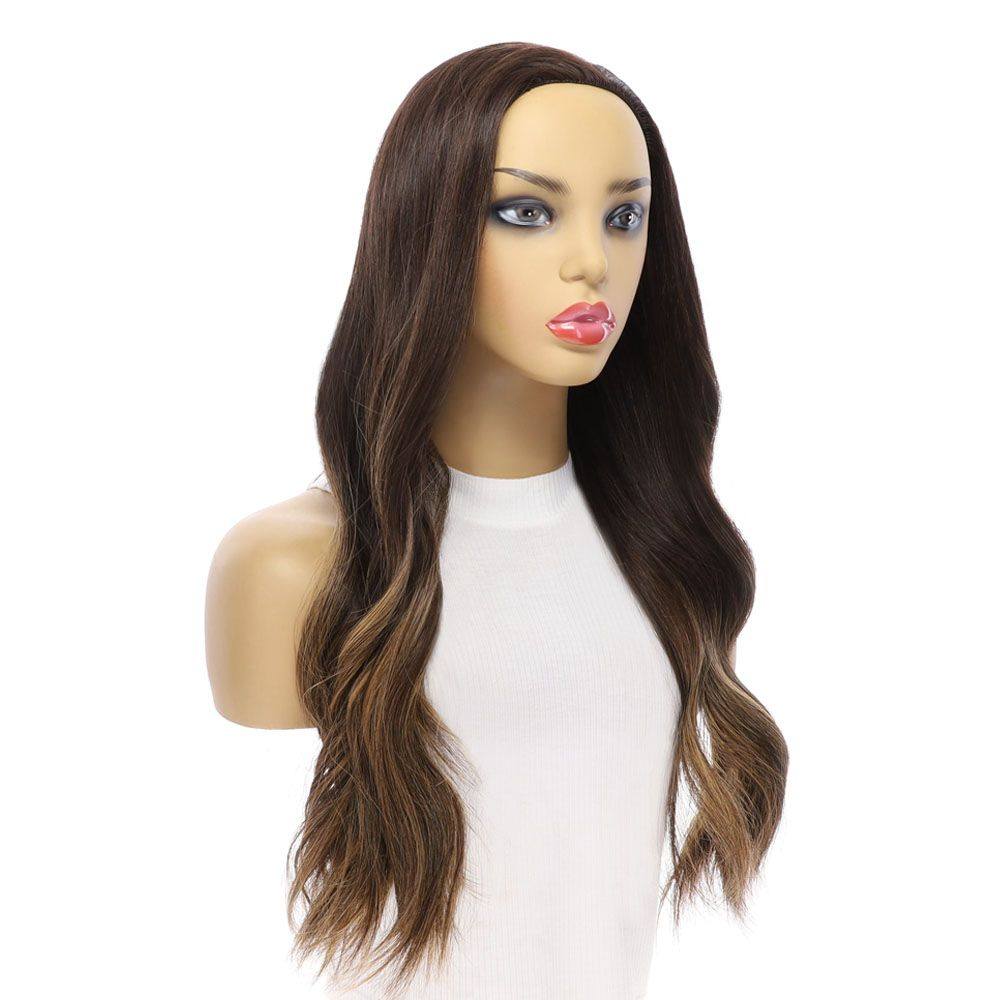 24" 3/4 Bandfall Wig Dark Brown Balayage