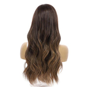 24" 3/4 Bandfall Wig Dark Brown Balayage